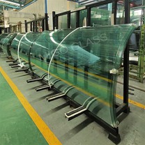 זכוכית למינציה מחוסמת מעוקלת