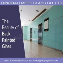 זכוכית מטבח צבועה מאחור