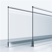 זכוכית למינציה מחוסמת למעקה למרפסת