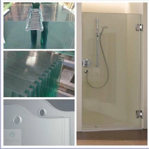 מתחם מקלחת מזכוכית שקופה